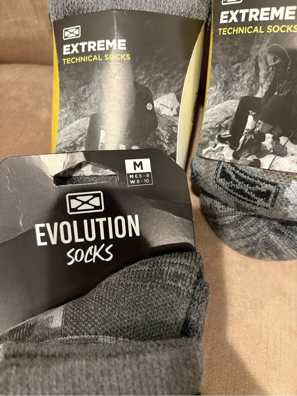 Bundle 3 Extreme Technical Socks Evolution Wool Medium Gray Camo